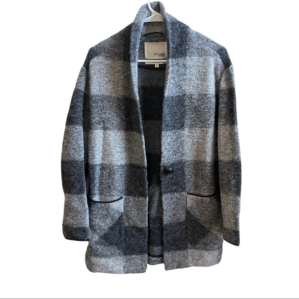 Aritzia Wilfred Free Pattern Wool Blend Jacket XS